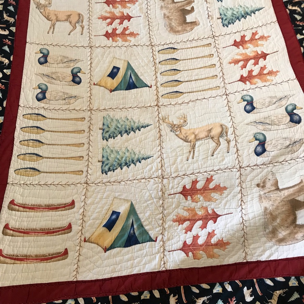 Beautiful quilt.Length 87”X Width 67” Comes with one pillow sham.